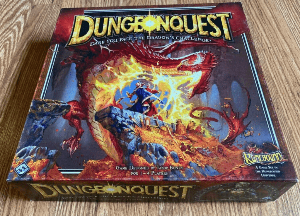 DungeonQuest old fantasy board game