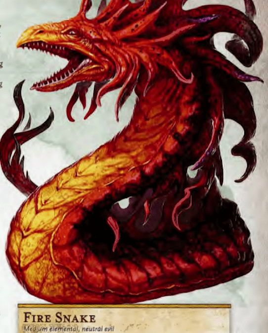 Fire Snake 5e A Professional Dms Dnd Guide Creature College